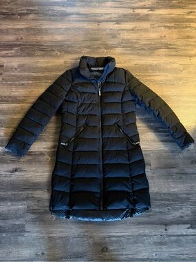 Michael Kors Quilted Black Long Puffer Jacket